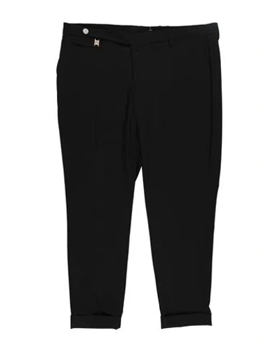 Barbati Man Pants Black Size 40 Polyester, Viscose, Elastane