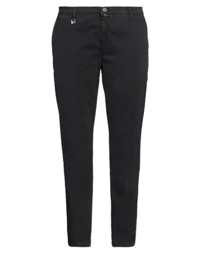 Barbati Man Pants Black Size 42 Cotton, Elastane