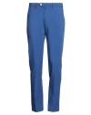 Barbati Man Pants Blue Size 30 Polyester, Viscose, Elastane