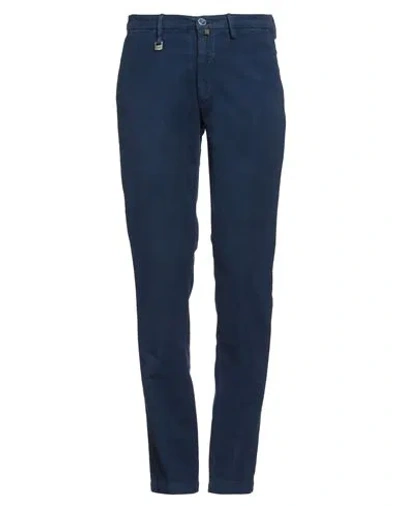 Barbati Man Pants Blue Size 34 Cotton, Elastane