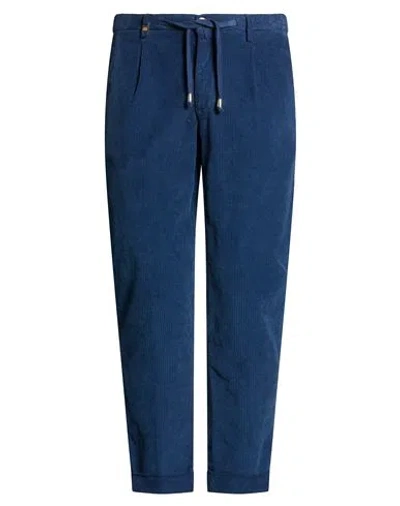 Barbati Man Pants Blue Size 34 Cotton, Elastane