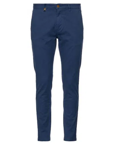 Barbati Man Pants Blue Size 34 Cotton, Elastane