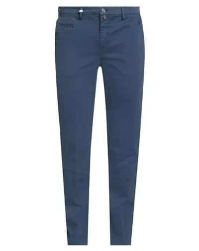Barbati Man Pants Blue Size 40 Cotton, Elastane