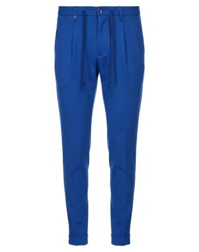Barbati Man Pants Bright Blue Size 28 Viscose, Polyamide, Elastane