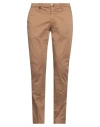 Barbati Man Pants Brown Size 38 Cotton, Elastane In Brown