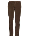 Barbati Man Pants Brown Size 34 Cotton, Elastane In Brown