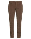 Barbati Man Pants Brown Size 40 Cotton, Elastane In Brown