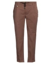 Barbati Man Pants Brown Size 40 Cotton, Polyamide, Elastane In Brown