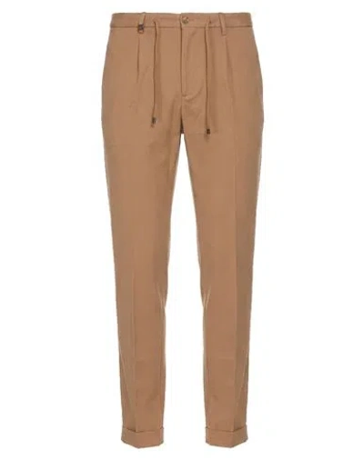 Barbati Man Pants Camel Size 38 Viscose, Polyamide, Elastane In Brown