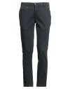 Barbati Man Pants Charcoal Size 30 Cotton, Elastane In Blue