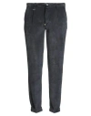 Barbati Man Pants Charcoal Size 34 Polyester, Polyamide, Elastane