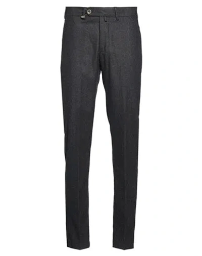 Barbati Man Pants Charcoal Size 38 Wool, Polyester In Gray