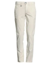Barbati Man Pants Cream Size 30 Cotton, Elastane In Neutral