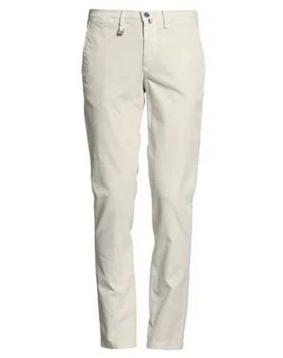 Barbati Man Pants Cream Size 30 Cotton, Elastane In Neutral