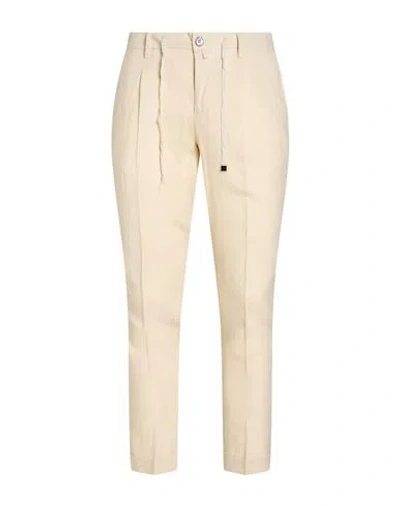 Barbati Man Pants Cream Size 30 Linen, Viscose In White