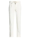 Barbati Man Pants Cream Size 34 Viscose, Polyamide, Elastane In White