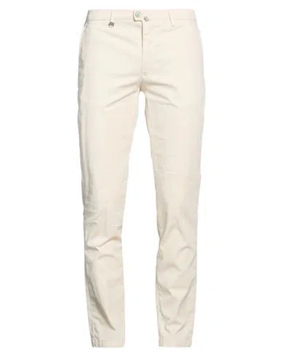 Barbati Man Pants Cream Size 36 Cotton, Elastane