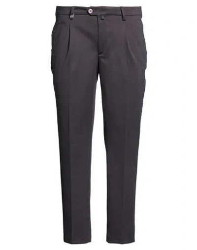 Barbati Man Pants Dark Brown Size 30 Polyester, Viscose, Elastane In Blue