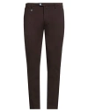 Barbati Man Pants Dark Brown Size 30 Viscose, Polyamide, Elastane