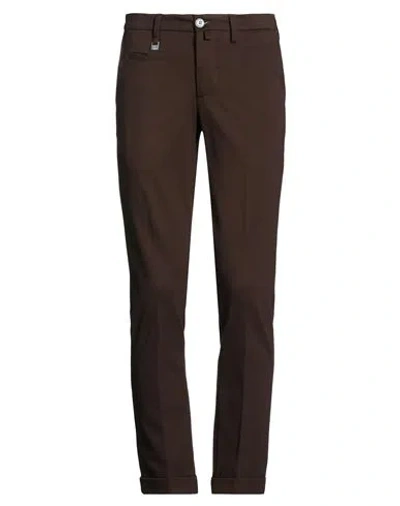 Barbati Man Pants Dark Brown Size 30 Viscose, Polyamide, Elastane
