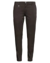 Barbati Man Pants Dark Brown Size 40 Cotton, Elastane