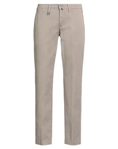 Barbati Man Pants Grey Size 30 Cotton, Elastane In Neutral