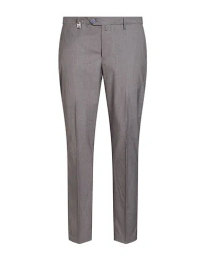 Barbati Man Pants Grey Size 30 Polyester, Viscose, Wool, Elastane In Brown