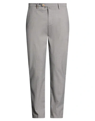 Barbati Man Pants Grey Size 34 Polyester, Viscose, Elastane In Gray
