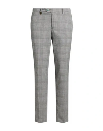 Barbati Man Pants Grey Size 34 Polyester, Viscose, Elastane In Gray