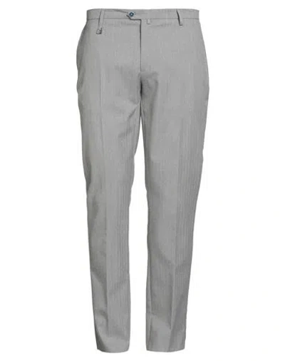 Barbati Man Pants Grey Size 40 Polyester, Viscose, Wool, Elastane In Gray