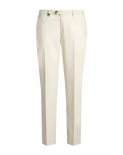 Barbati Man Pants Ivory Size 34 Viscose, Polyamide, Elastane In Neutral