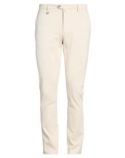 Barbati Man Pants Ivory Size 40 Viscose, Polyamide, Elastane In Neutral