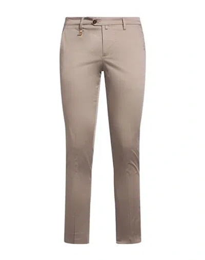 Barbati Man Pants Khaki Size 30 Cotton, Elastane In Neutral