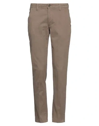 Barbati Man Pants Khaki Size 32 Cotton, Elastane In Beige