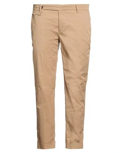 Barbati Man Pants Khaki Size 38 Cotton, Polyamide, Elastane In Beige