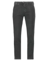 Barbati Man Pants Lead Size 36 Cotton, Elastane In Grey