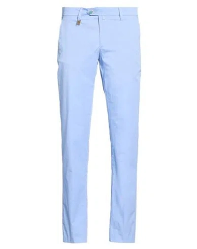 Barbati Man Pants Light Blue Size 28 Cotton, Polyamide, Elastane