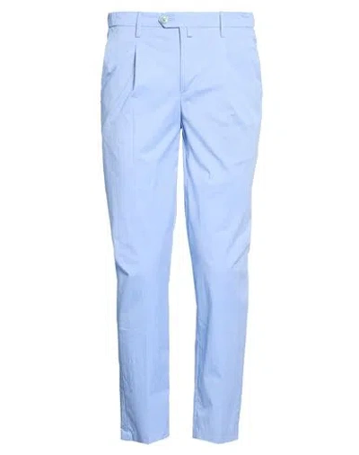 Barbati Man Pants Light Blue Size 30 Cotton, Polyamide, Elastane