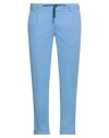 Barbati Man Pants Light Blue Size 38 Cotton, Polyamide, Elastane