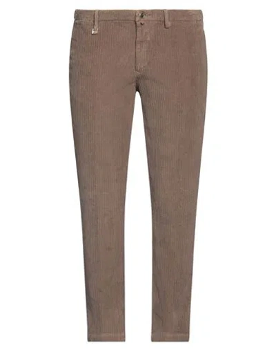 Barbati Man Pants Light Brown Size 38 Cotton, Elastane In Beige