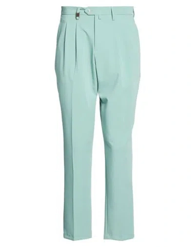 Barbati Man Pants Light Green Size 30 Polyester, Viscose, Elastane