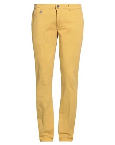 Barbati Man Pants Marigold Size 38 Cotton, Elastane In Yellow