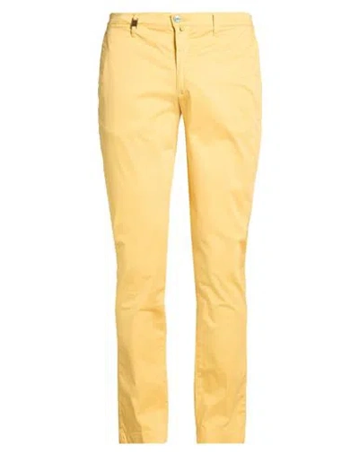 Barbati Man Pants Marigold Size 38 Cotton, Elastane In Animal Print