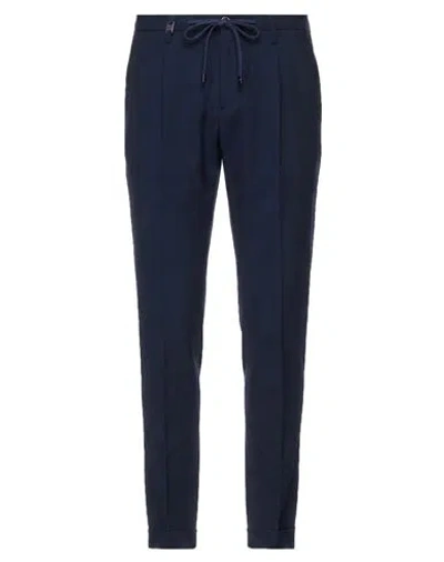 Barbati Man Pants Midnight Blue Size 32 Polyester, Viscose, Wool, Elastane