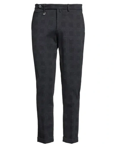 Barbati Man Pants Midnight Blue Size 38 Viscose, Polyamide, Elastane In Black