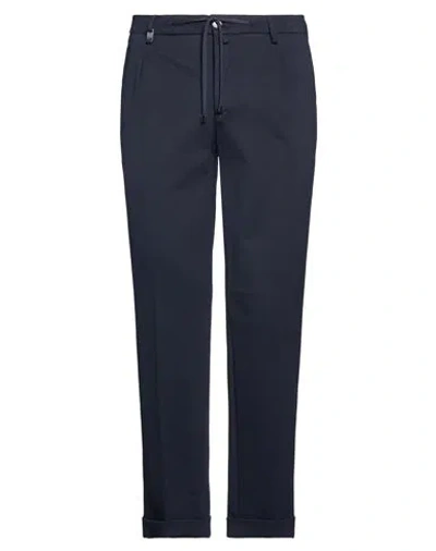 Barbati Man Pants Midnight Blue Size 38 Viscose, Polyamide, Elastane