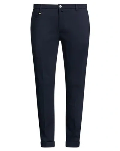 Barbati Man Pants Midnight Blue Size 38 Viscose, Polyamide, Elastane