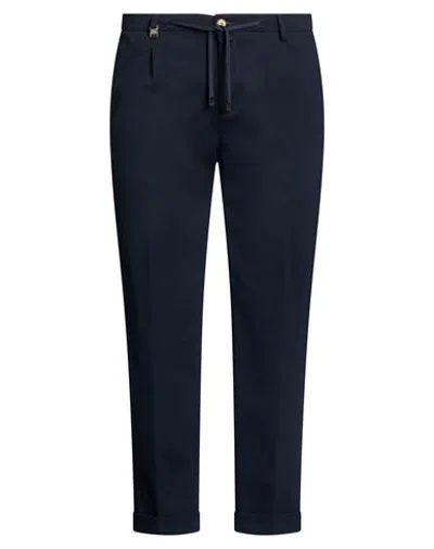 Barbati Man Pants Midnight Blue Size 38 Viscose, Polyamide, Elastane