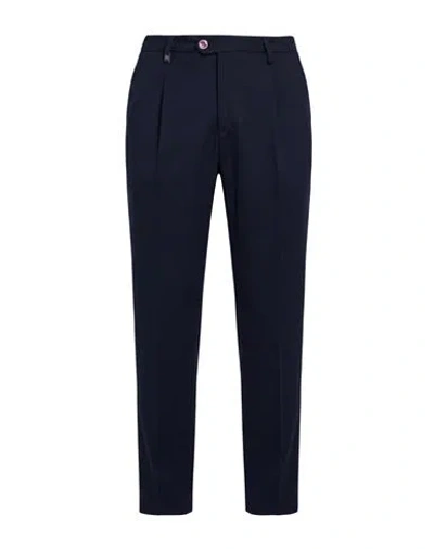 Barbati Man Pants Midnight Blue Size 38 Viscose, Polyester, Elastane