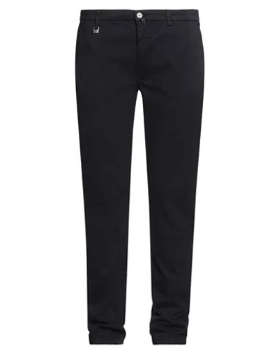 Barbati Man Pants Midnight Blue Size 40 Cotton, Elastane In Black
